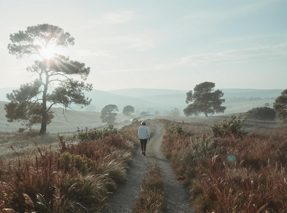 Personne en contact avec la nature